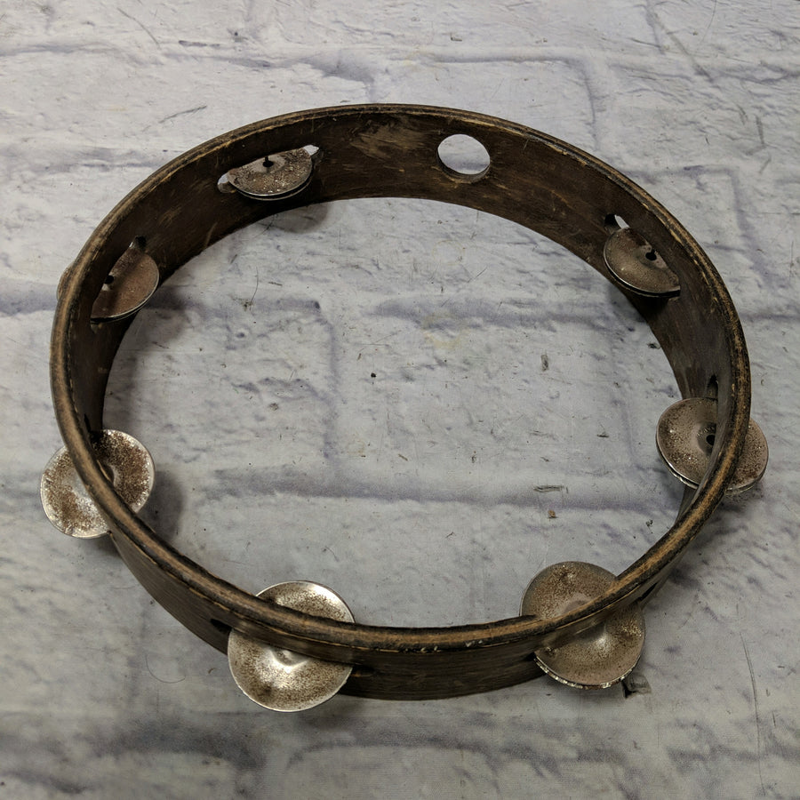 Unknown Vintage Wood Tambourine