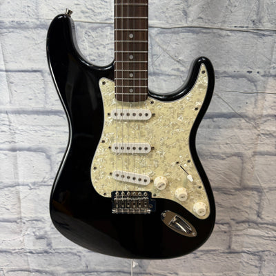 Fender Starcaster Strat SSS - Black Sparkle Electric Guitar