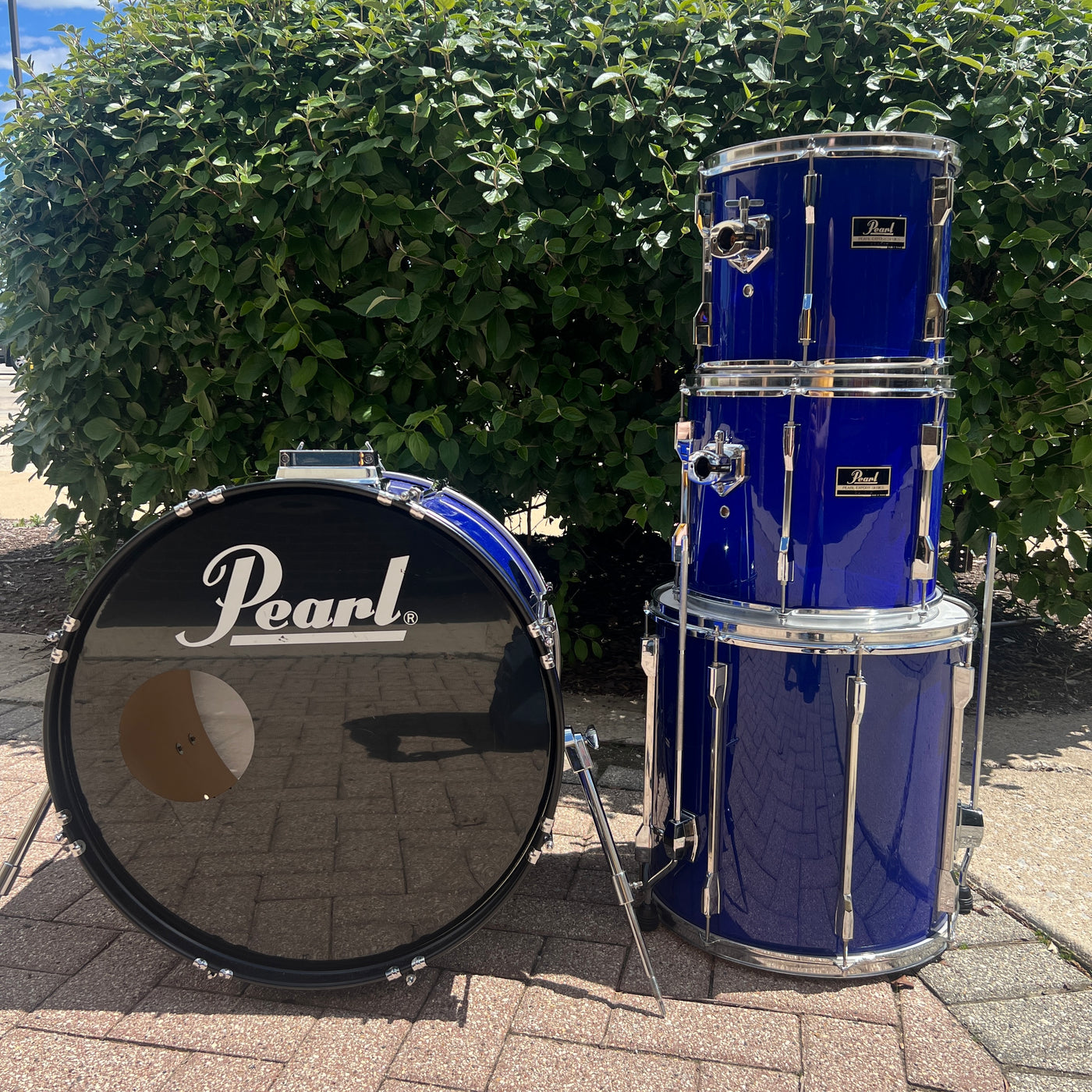 Pearl 1980s Export 4pc Kit Power Toms Royal Cobalt Blue