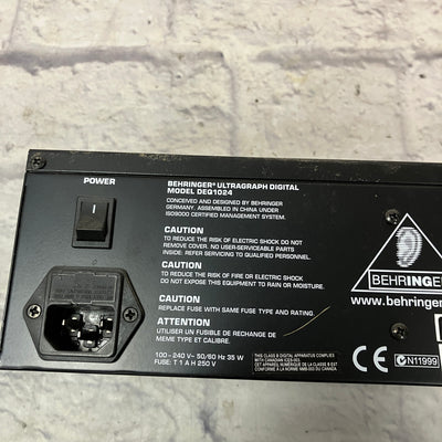 Behringer Ultragraph Digital DEQ1024 Rack EQ