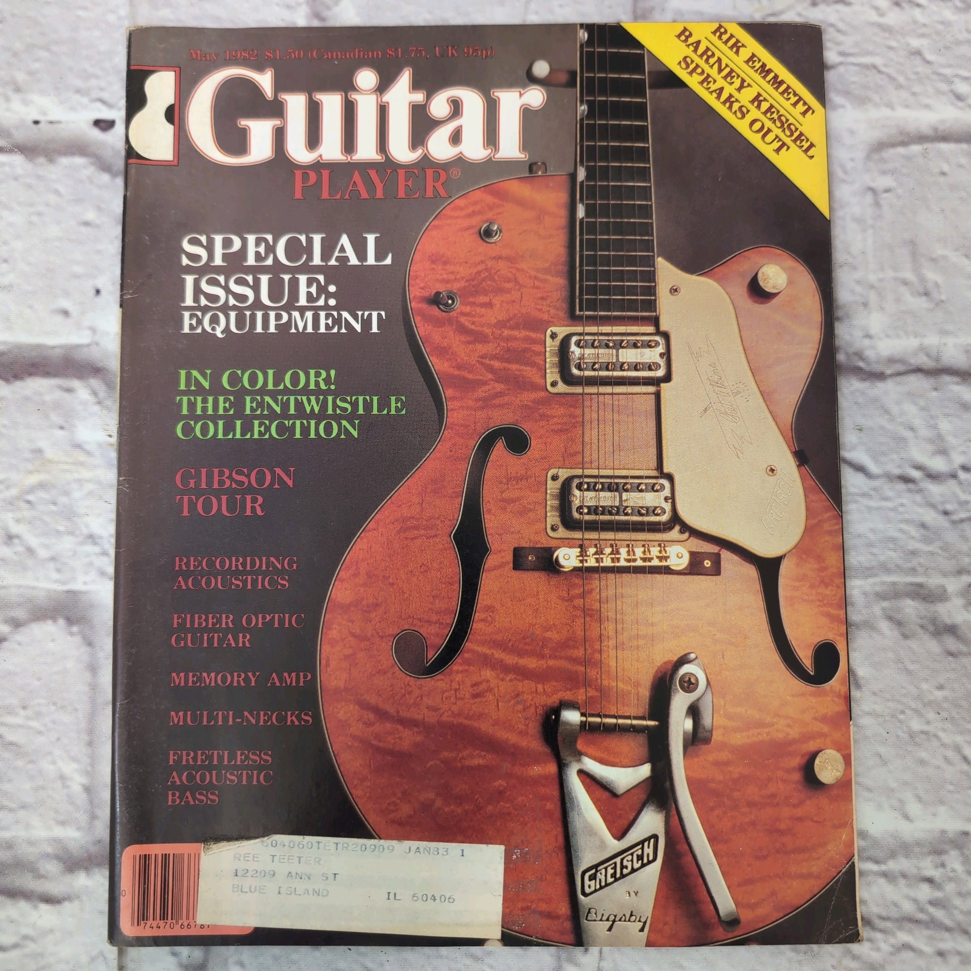 Vintage Guitar Player Magazine - May 1982 - Special Issue Equipment