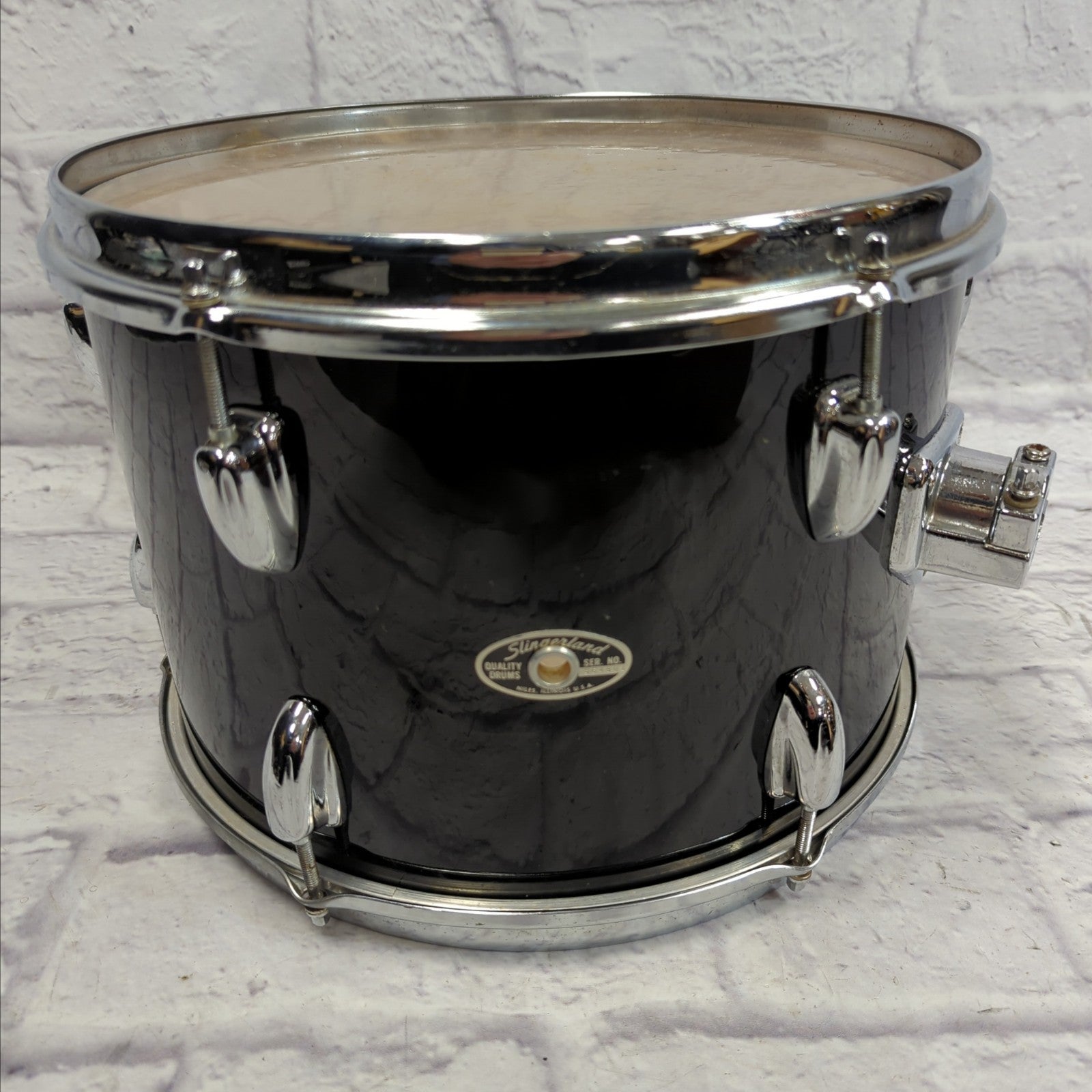 Slingerland 13 Rack Tom 1980s Black