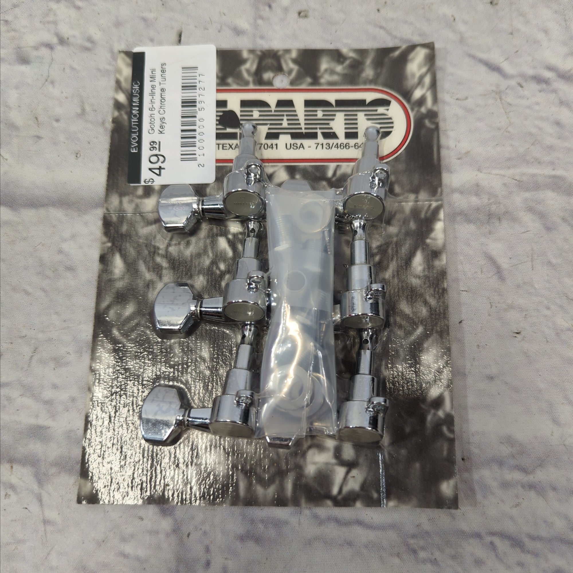 Gotoh 6-in-line Mini Keys Chrome Tuners