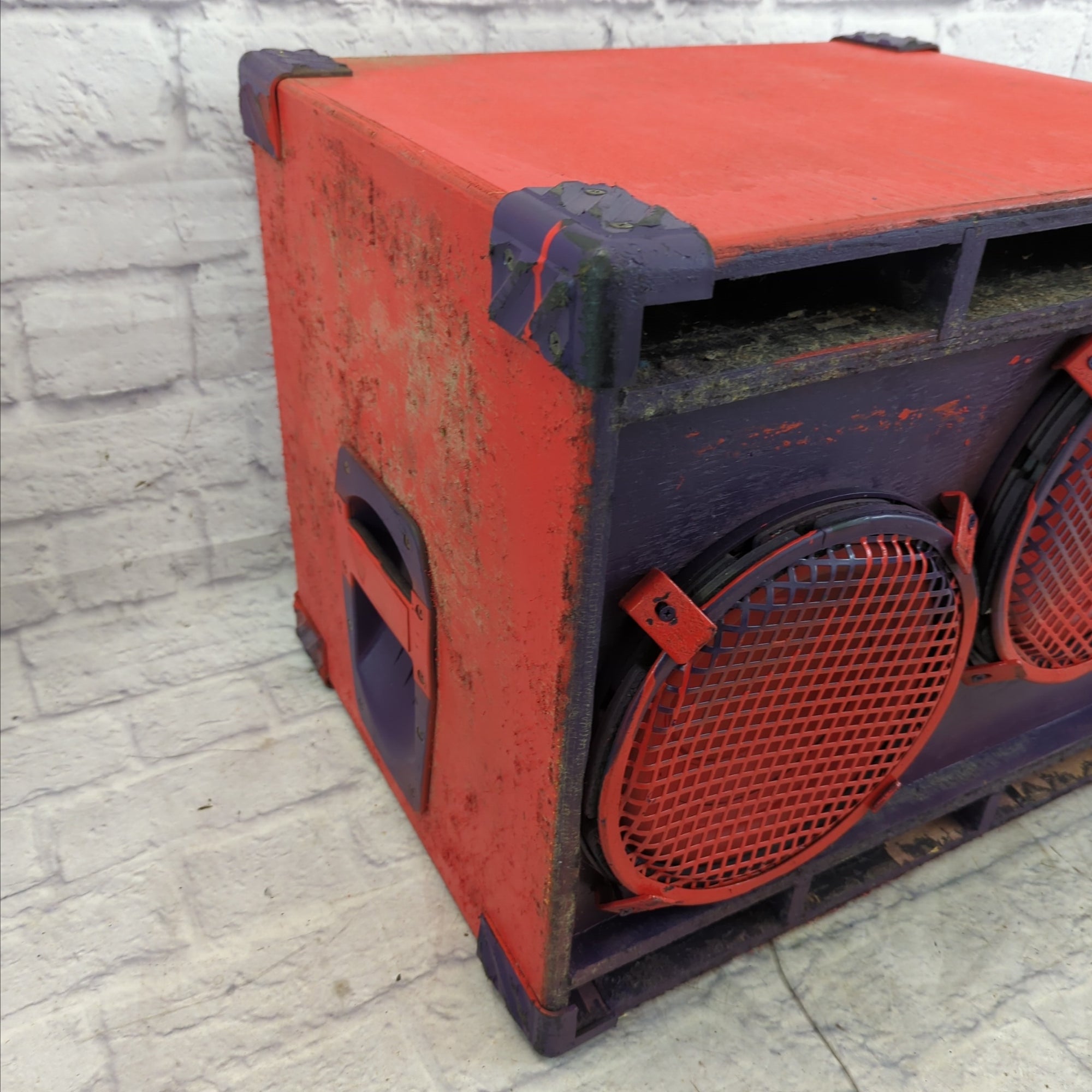 Painted Eden 2x10 Bass Cab - NON FUNCTIONING AS IS