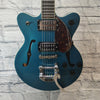 Gretsch G2655t Semi Hollow Electric Guitar Blue Sparkle