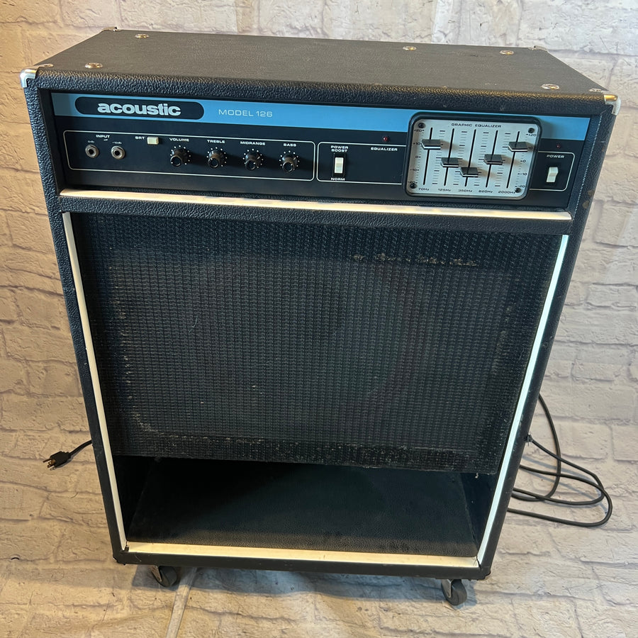 Acoustic Model 126 1x15 Bass Combo Amp Serviced