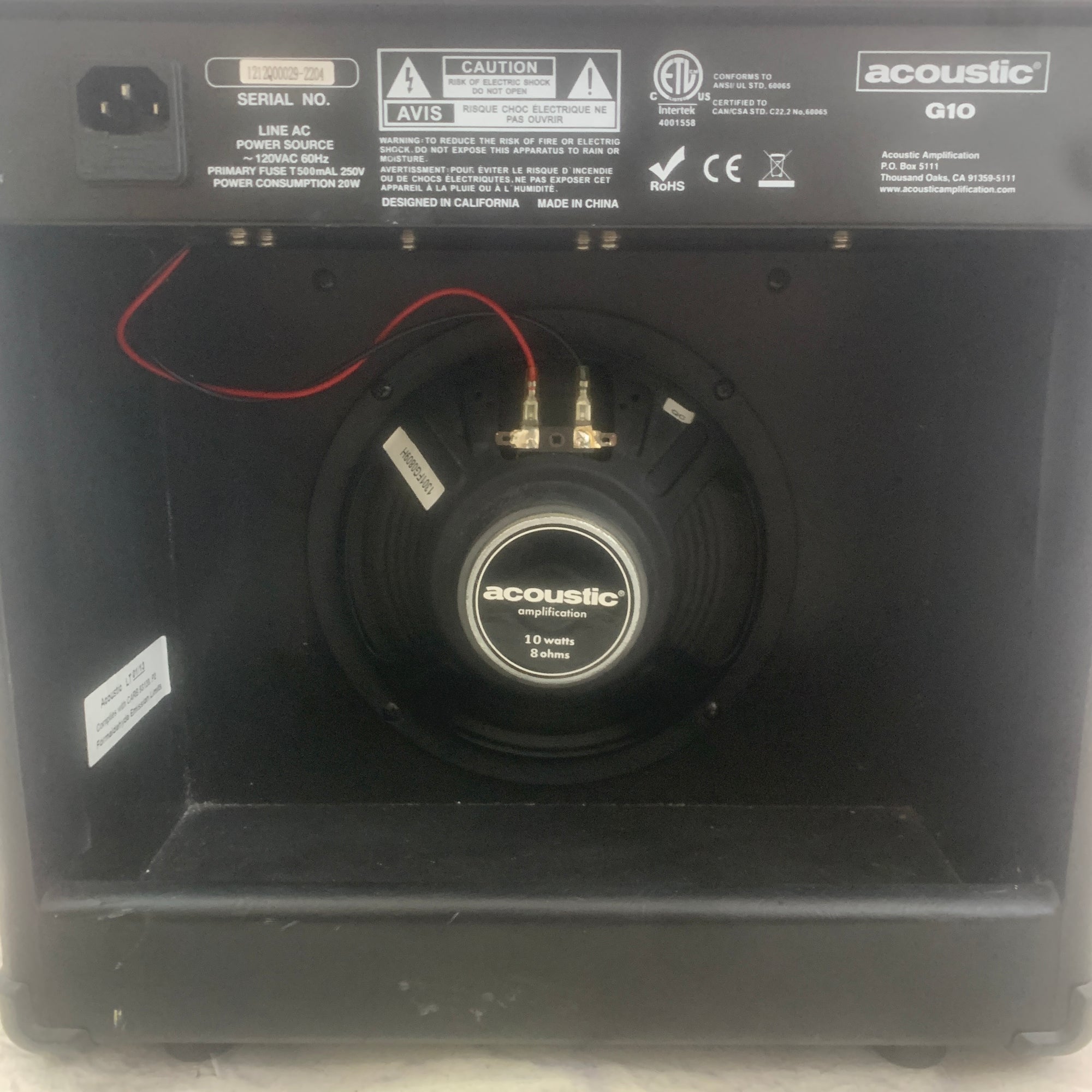 Acoustic G10 Guitar Combo Amp