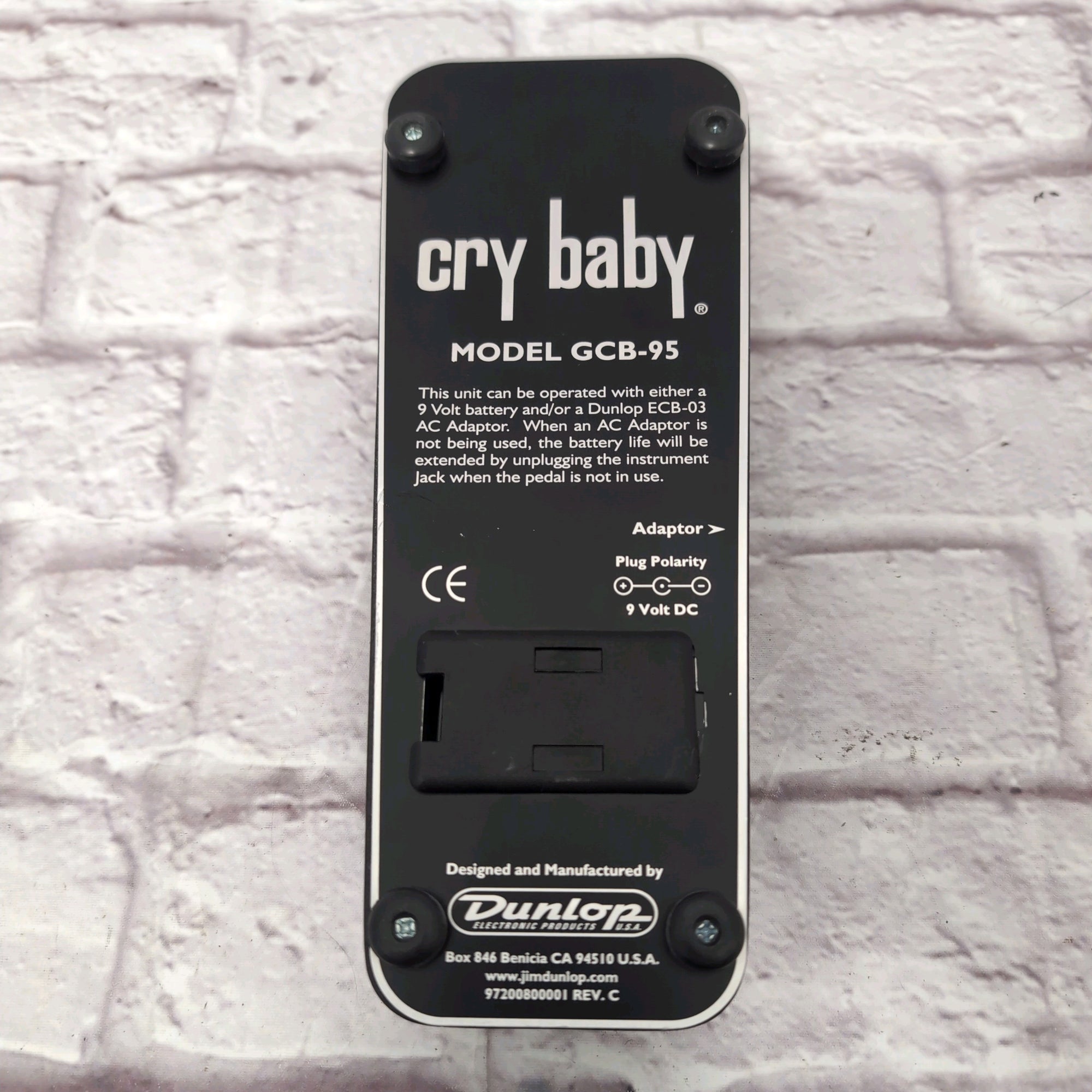 Dunlop GCB95 Cry Baby Standard Wah Pedal