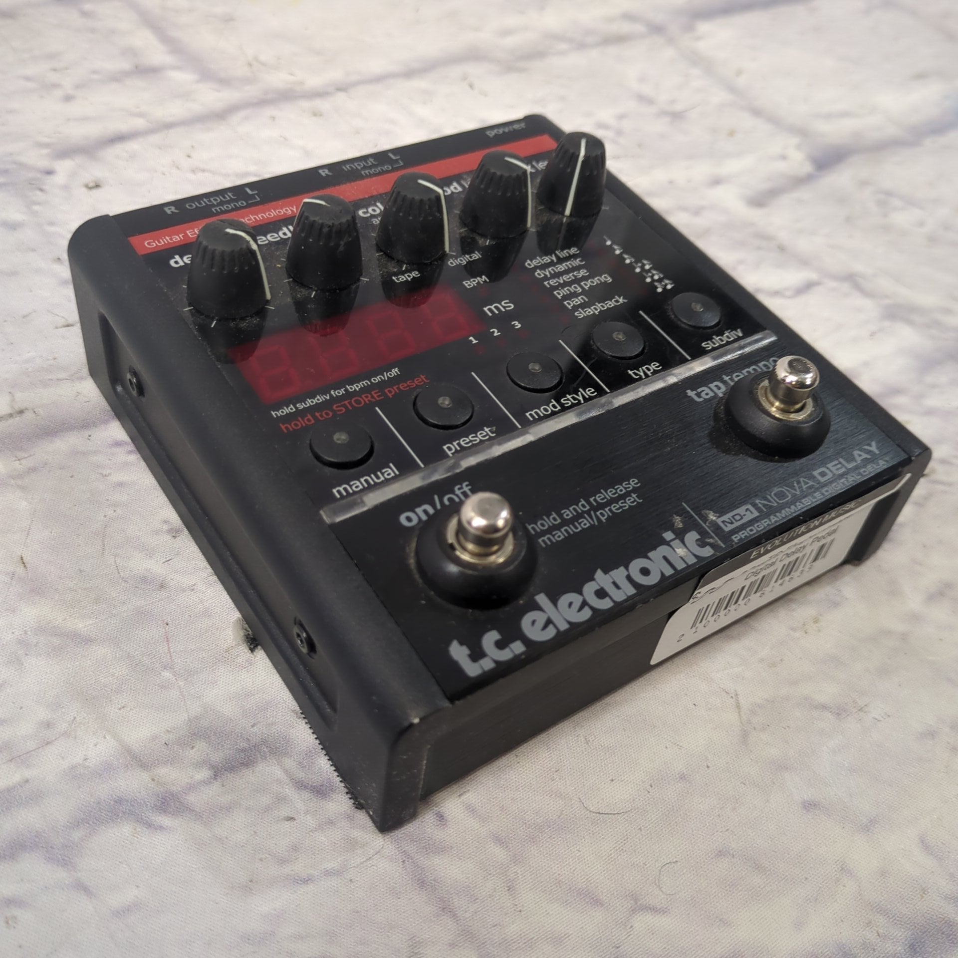 TC Electronic ND-1 Nova Programmable Digital Delay Pedal