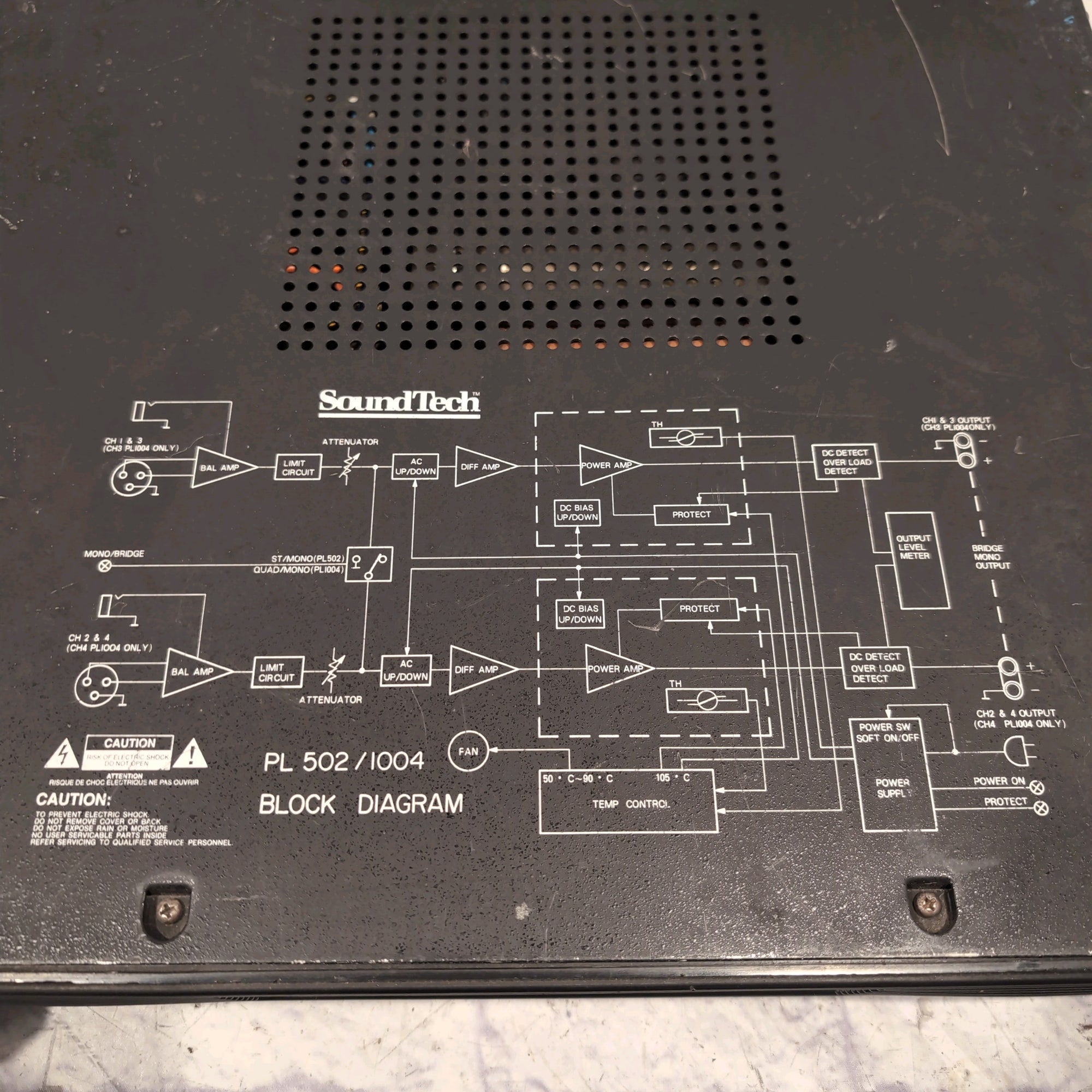 Soundtech PL502 2-channel Pro Stereo Power Amplifier 500 Watts