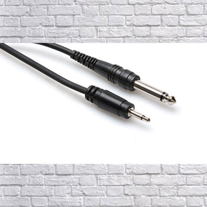 Hosa CMP-303 Mono 3.5mm Male to Mono 1/4 Male - 3 ft
