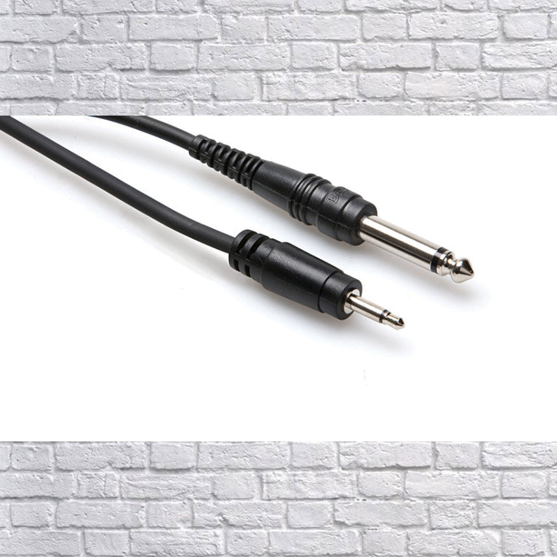 Hosa CMP-303 Mono 3.5mm Male to Mono 1/4 Male - 3 ft