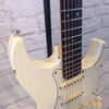 Lotus Strat Copy White 1980s Electric Guitar