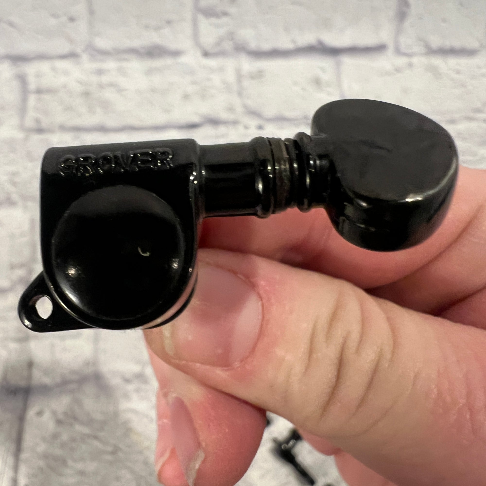 Grover 6-In-Line Black Electric Guitar Tuning Machines