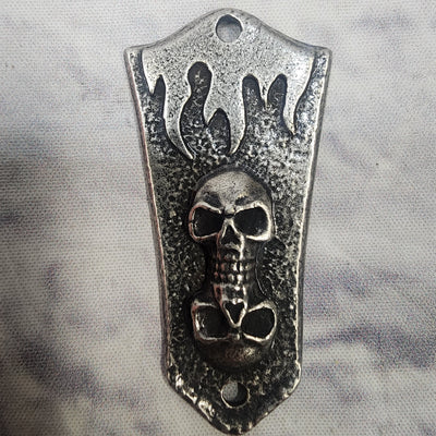 Unknown Double Skull Metal Truss Rod Cover
