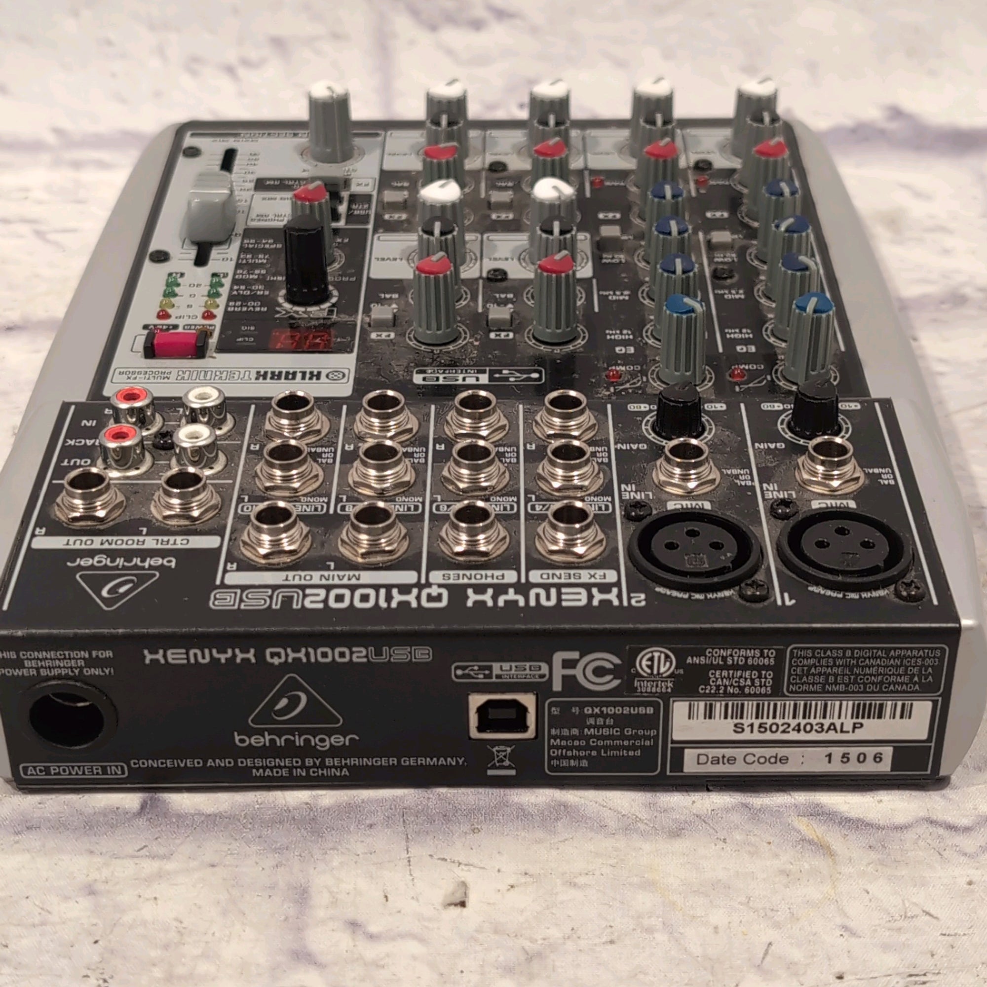 Behringer QX1002USB 10-Input 2-Bus Mixer XENYX EQ 2010 - Present - Standard