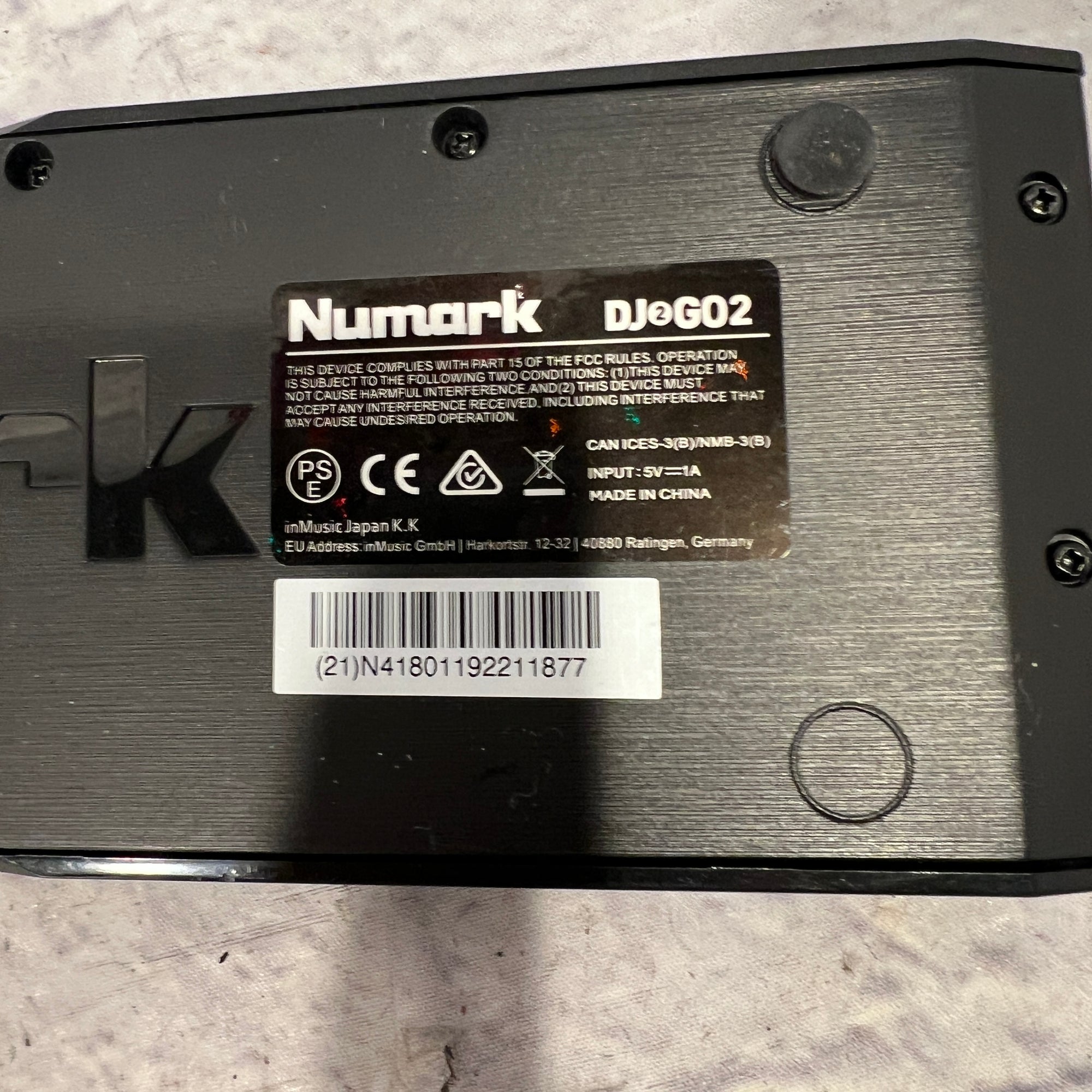 Numark DJ2GO2 Mini DJ Controller and Interface