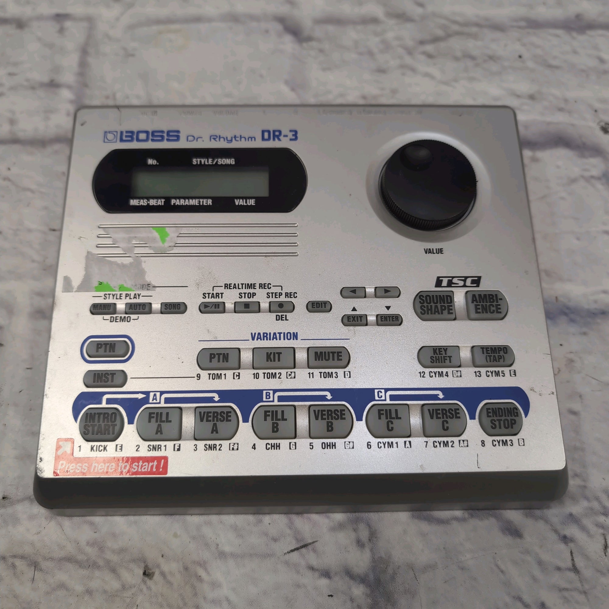 boss drum machine pedal Boss DR-3 Dr Rhythm Drum Machine w/Power Supply