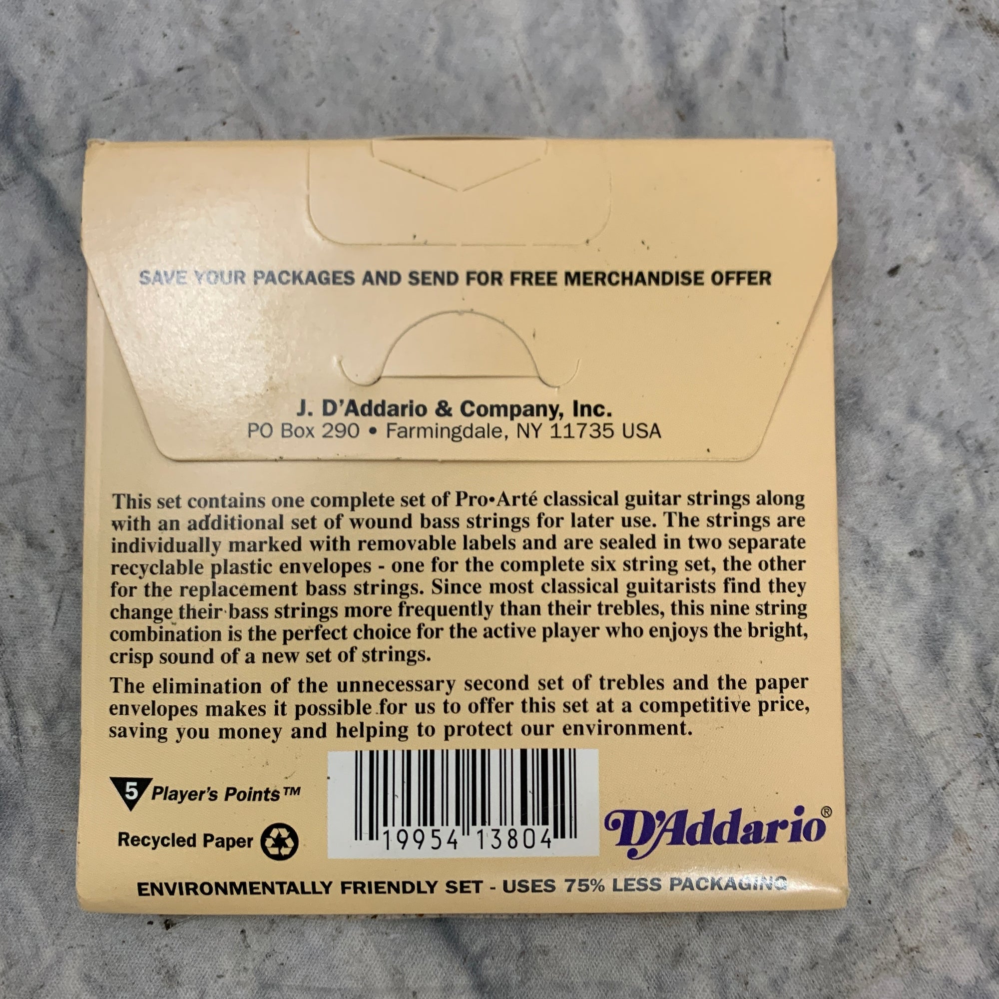 D'Addario EJ44-9 Extra Hard Tension Nylon Pro-Arte Classical Acoustic Guitar Strings
