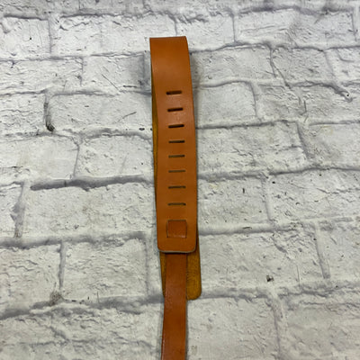 Wayco 2.5 Inch Tanned Leather Guitar Strap