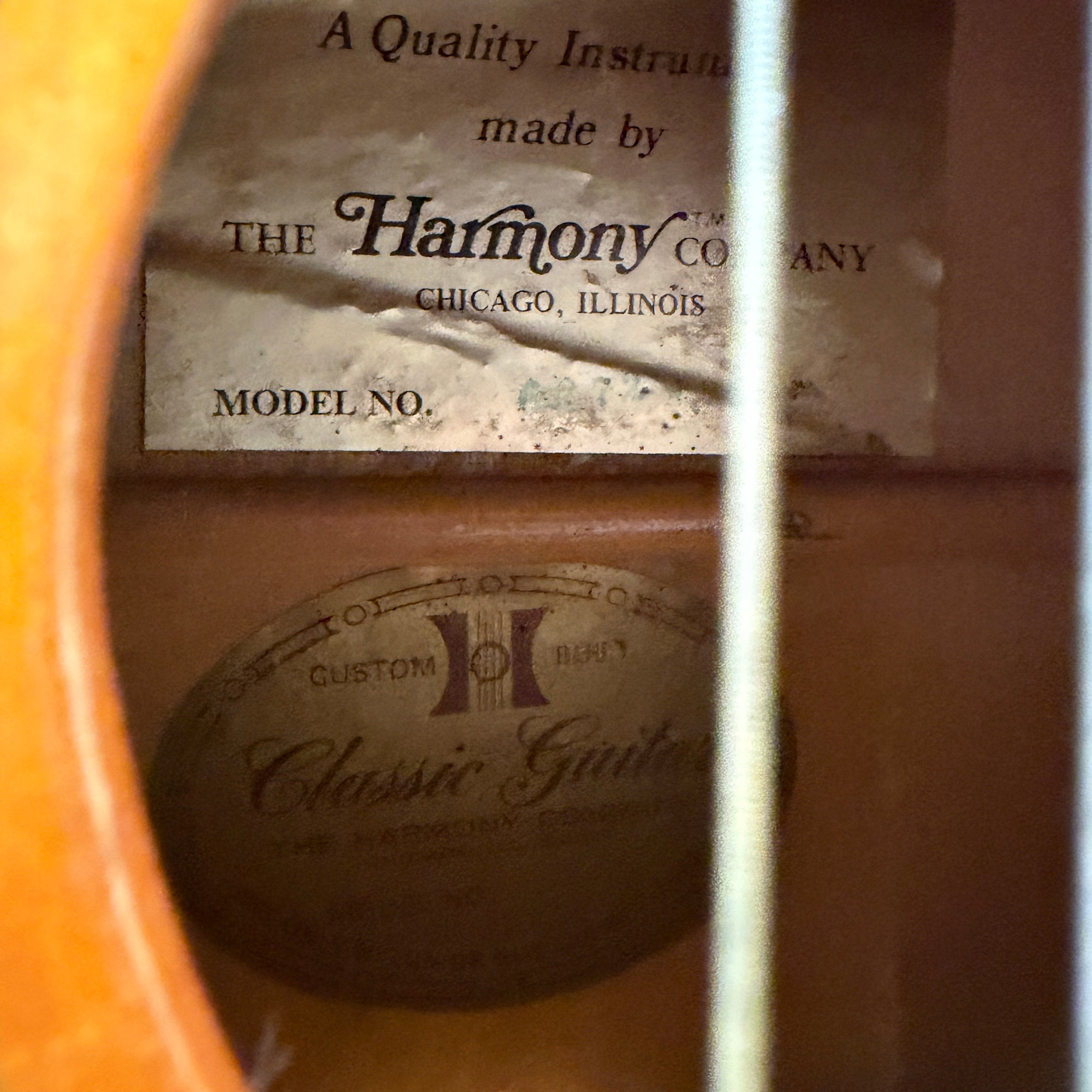 Harmony 60’s - Natural (Made In Chicago) Classical Guitar
