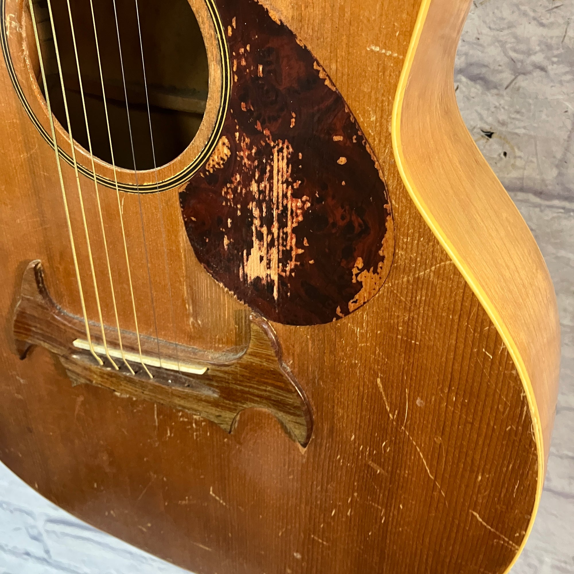 Regal Vintage 1950s Junior Jumbo Acoustic Guitar As Is