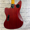 Fender Modern Player Jaguar Trans Red P90s Electric Guitar