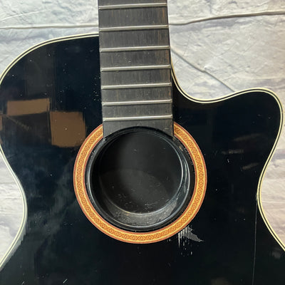 Epiphone Coupe CEC - Classical Acoustic Guitar - Black - AS IS for parts or repair