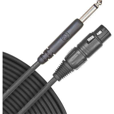 D'Addario Classic Series Unbalanced Microphone Cable, XLR-to-1/4-inch, 25 feet