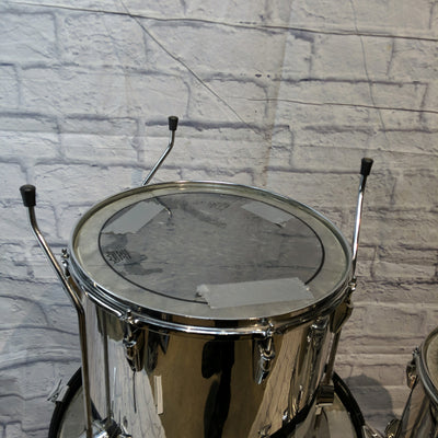 Remo Quadura 4 Piece Drum Set - Chrome Drum Kit