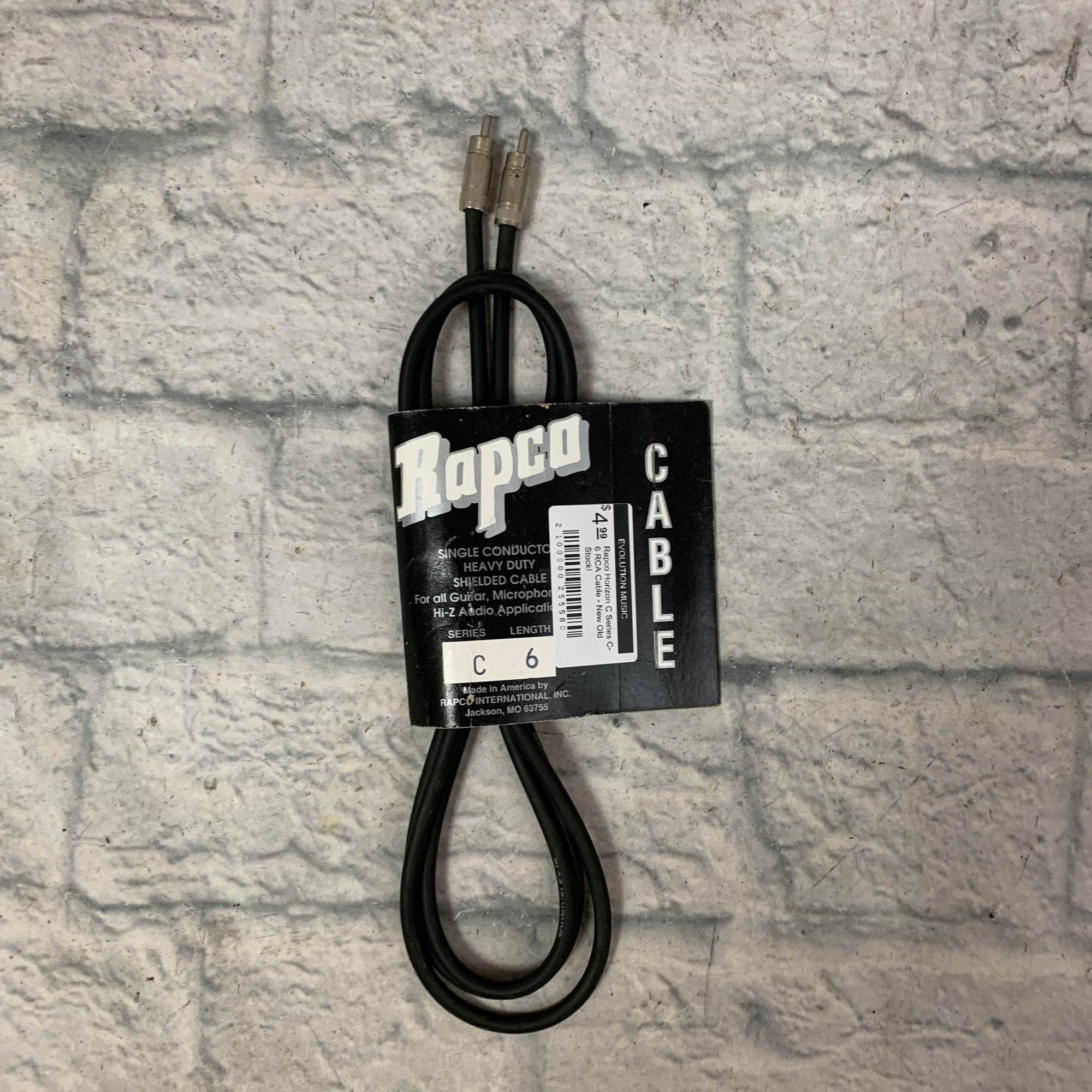 Rapco Horizon C Series C-6 RCA Cable - New Old Stock!