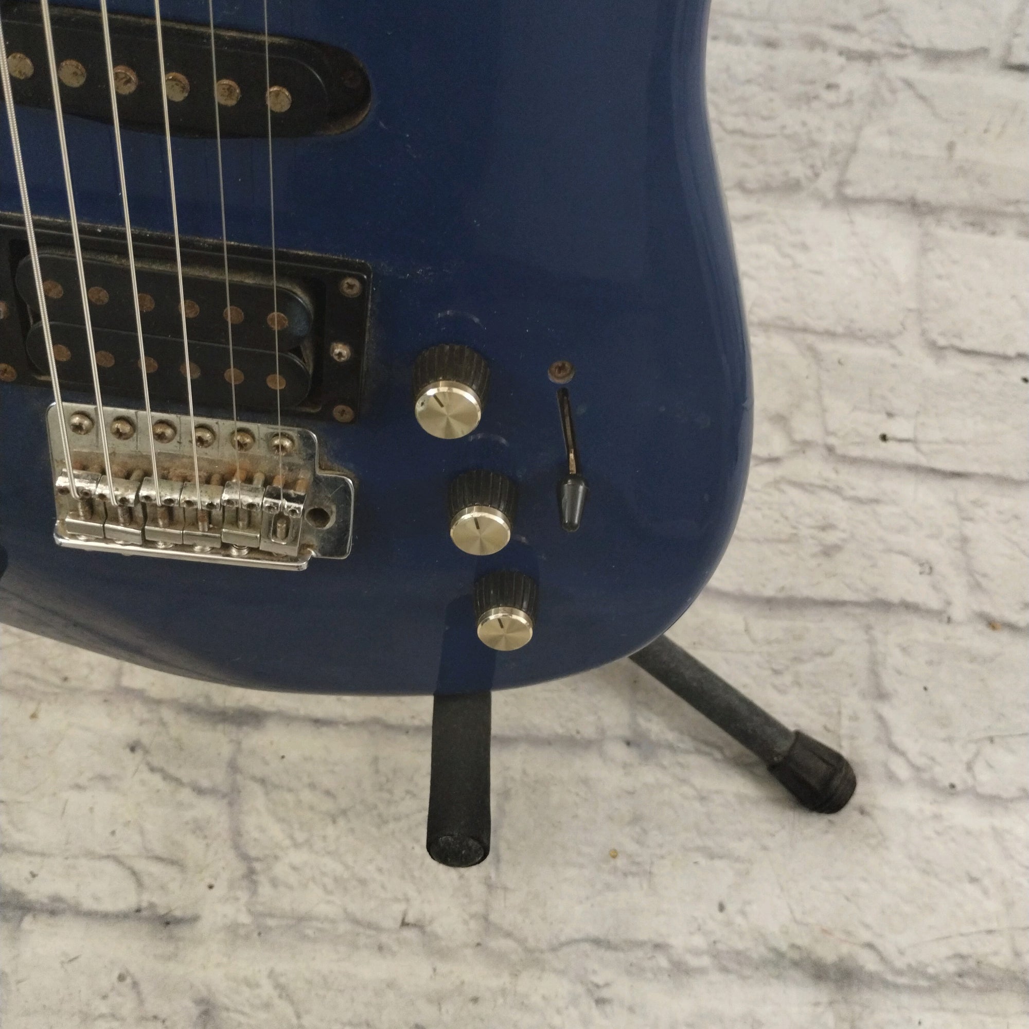 CMI Blue Electric Guitar S Style - AS IS