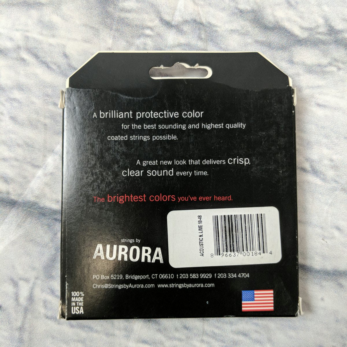 Aurora 10/48 Lime Acoustic Guitar String