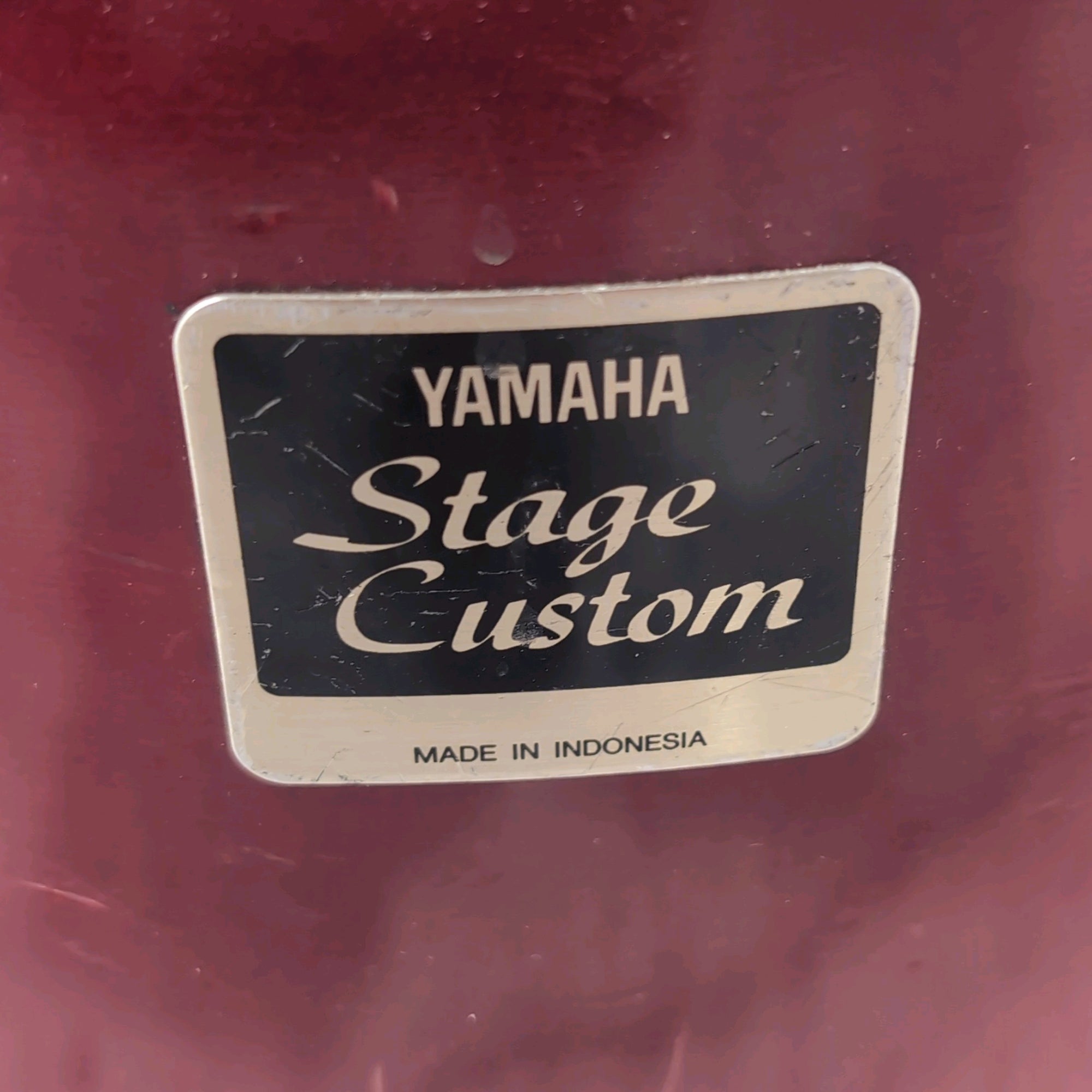 1990s Yamaha Indonesia Stage Custom 11 x 13" Wine Red Stain Tom