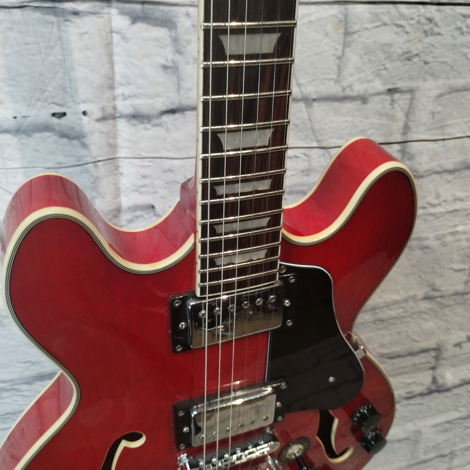 Firefly JSN 338 Hollowbody Electric Guitar - Red