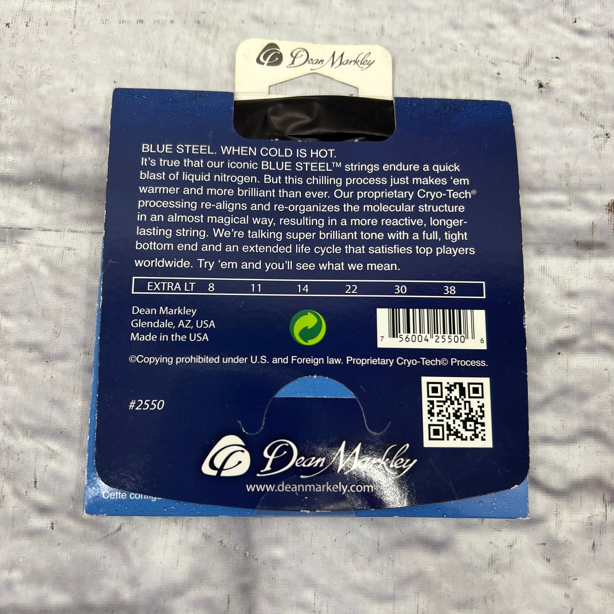 Dean Markley 2550 Blue Steel Extra-Light 8-38 Electric Strings