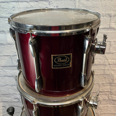 Pearl Export Series Four Piece  Burgundy  Drums