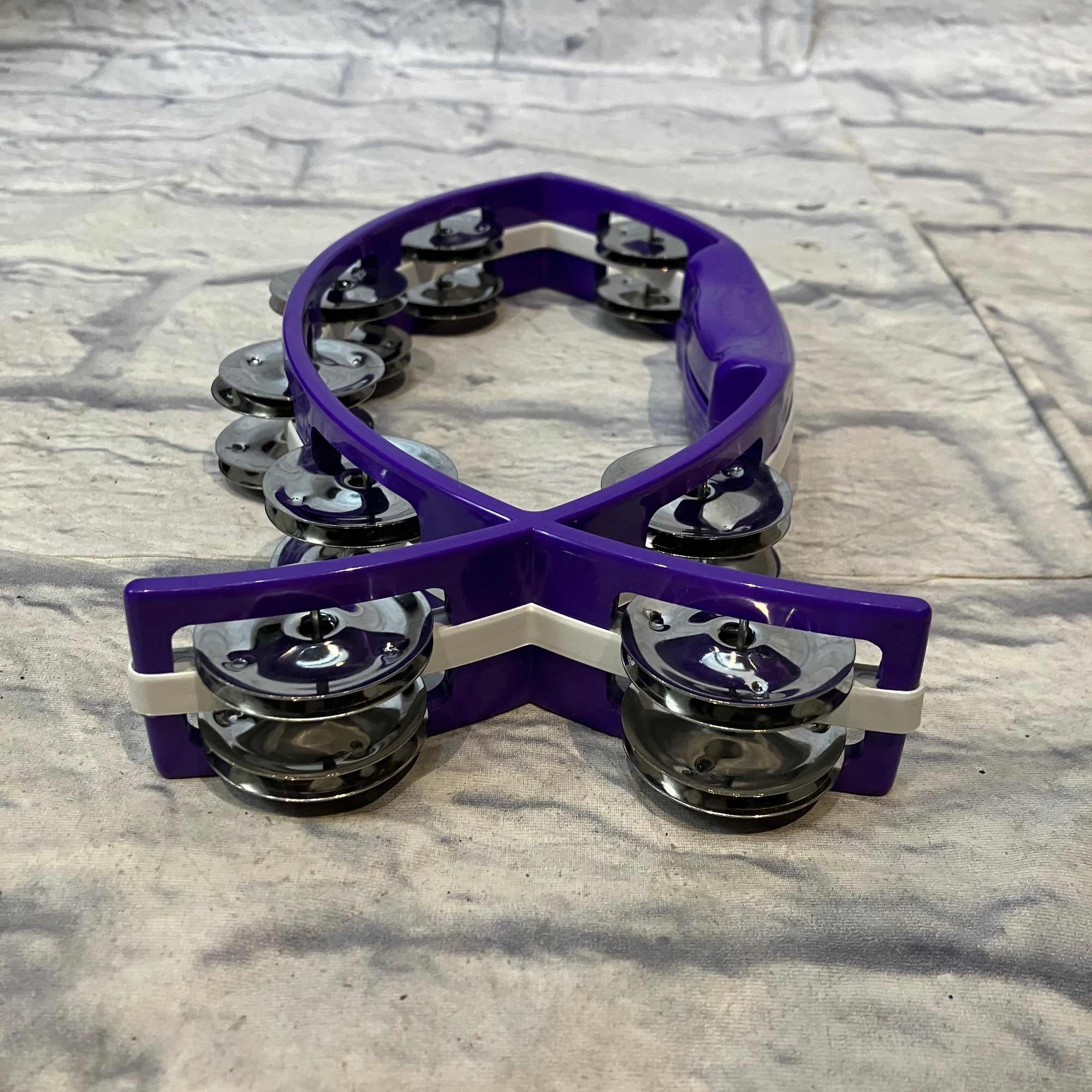 Unknown Purple Jesus Fish Tambourine