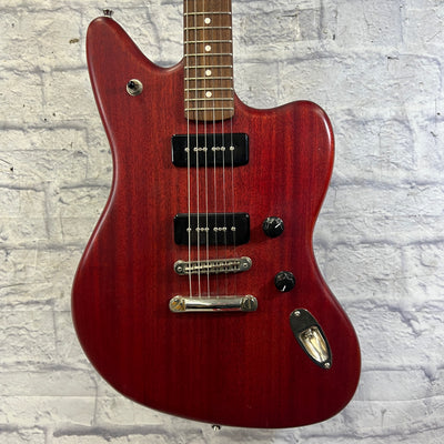 Fender Modern Player Jaguar Trans Red P90s Electric Guitar