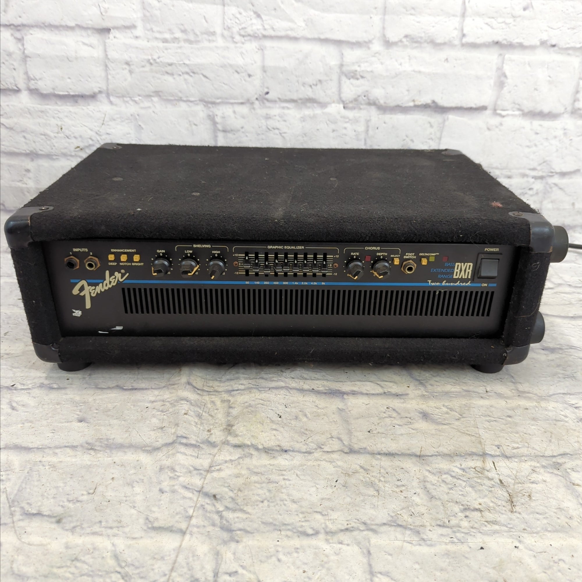 Fender BXR PR286 200 ベースヘッド 動作良好 Fender BXR 200 Bass Head - Evolution Music