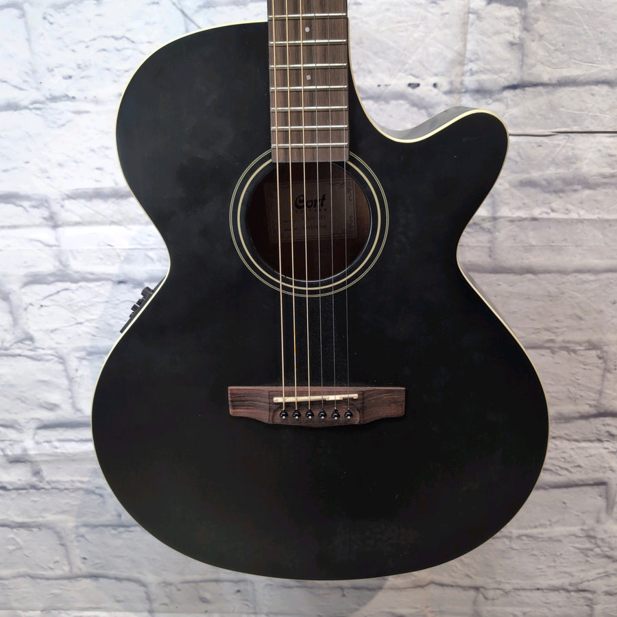 Cort SFX1F BKS Concert Acoustic Electric Guitar - Black