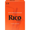 Rico Baritone Saxophone Reeds Strength 2.5 Box of 10