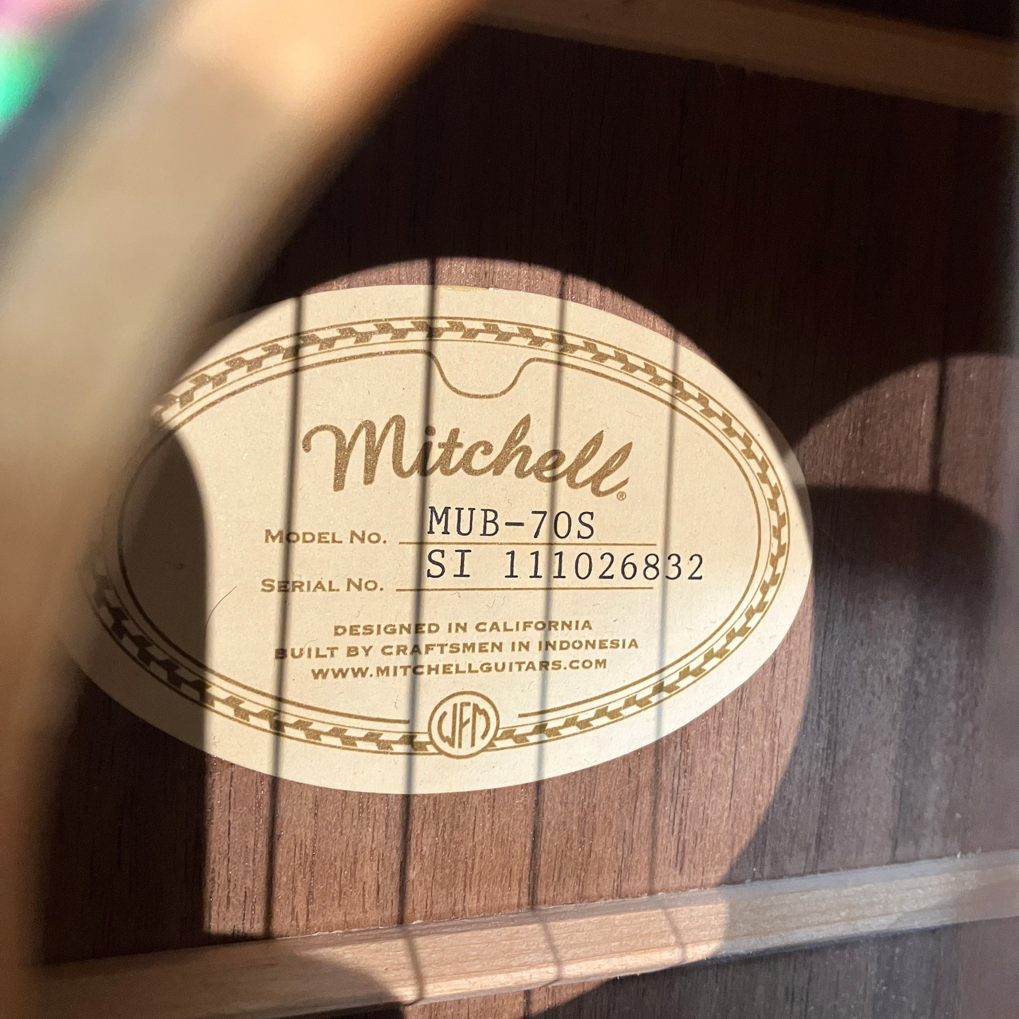 Mitchell MUB-70S Baritone Ukulele w/ case