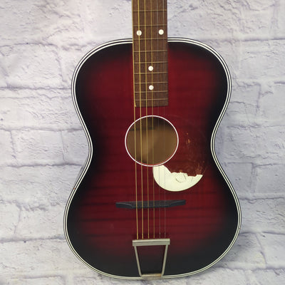 Egmond Red Short Scale Acoustic Guitar