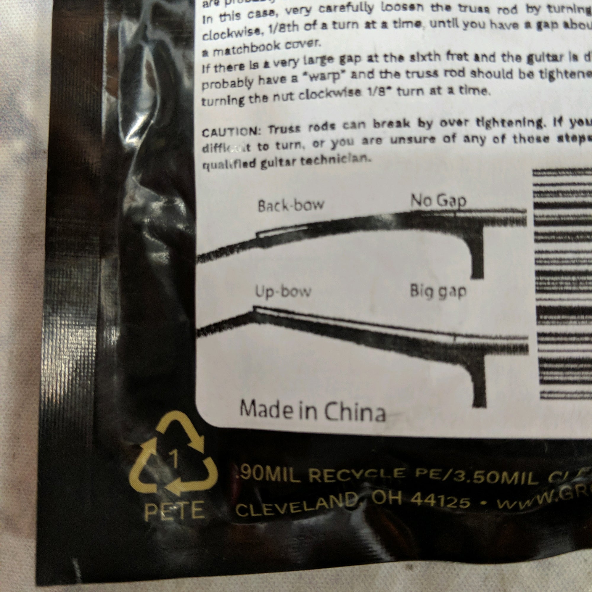 Grover GP140 Truss Rod Tool For Rickenbacker Guitars and Basses