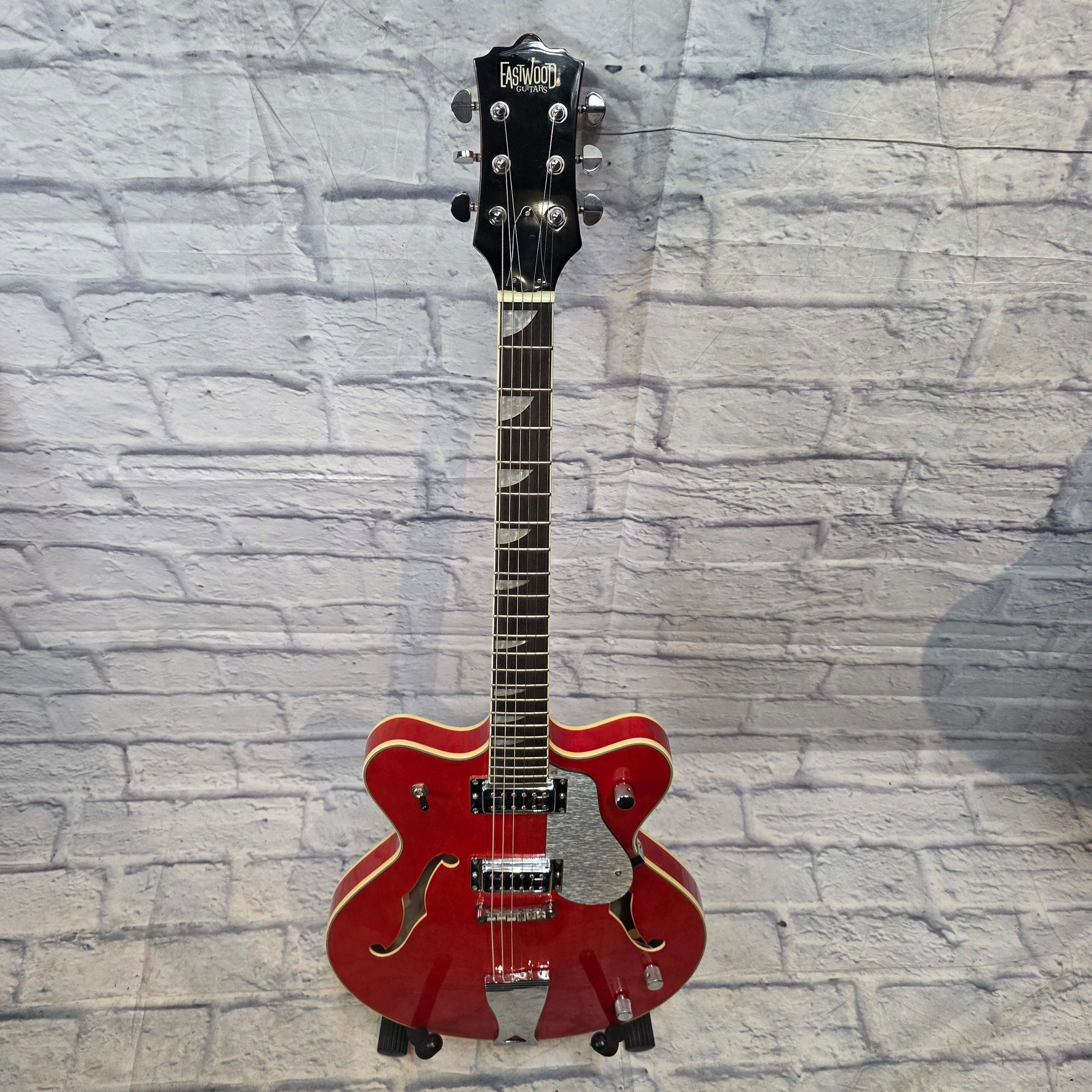 Eastwood Classic 6 Orange With Case Hollow Body Electric