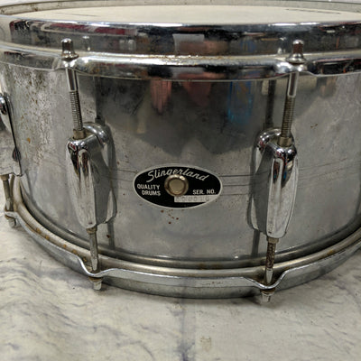 Slingerland 10 Lug Krupa Chrome Snare 14x6" Snare
