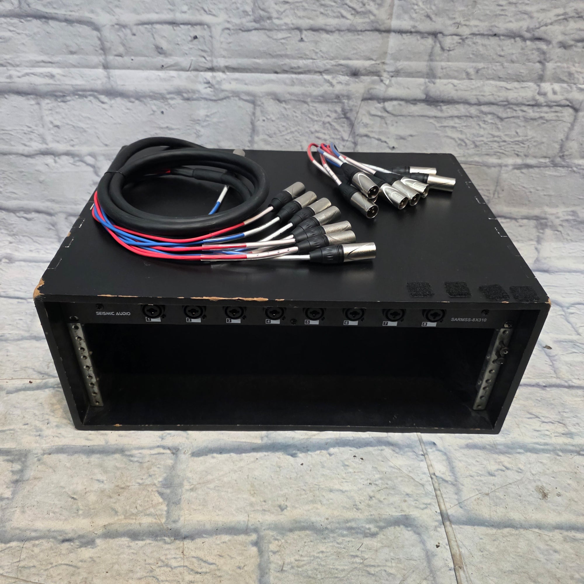 Seismic Audio SARMSS-8X310 Splitter W/ Snake Rack Splitters