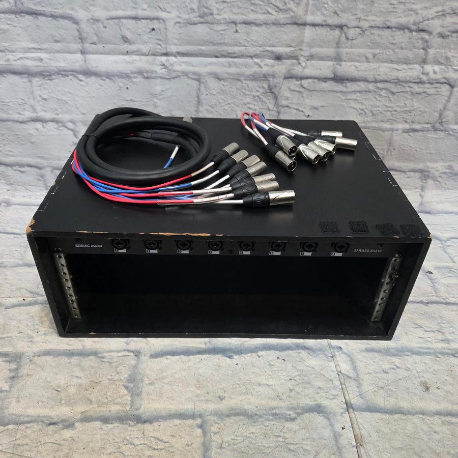 Seismic Audio SARMSS-8X310 Splitter W/ Snake Rack Splitters