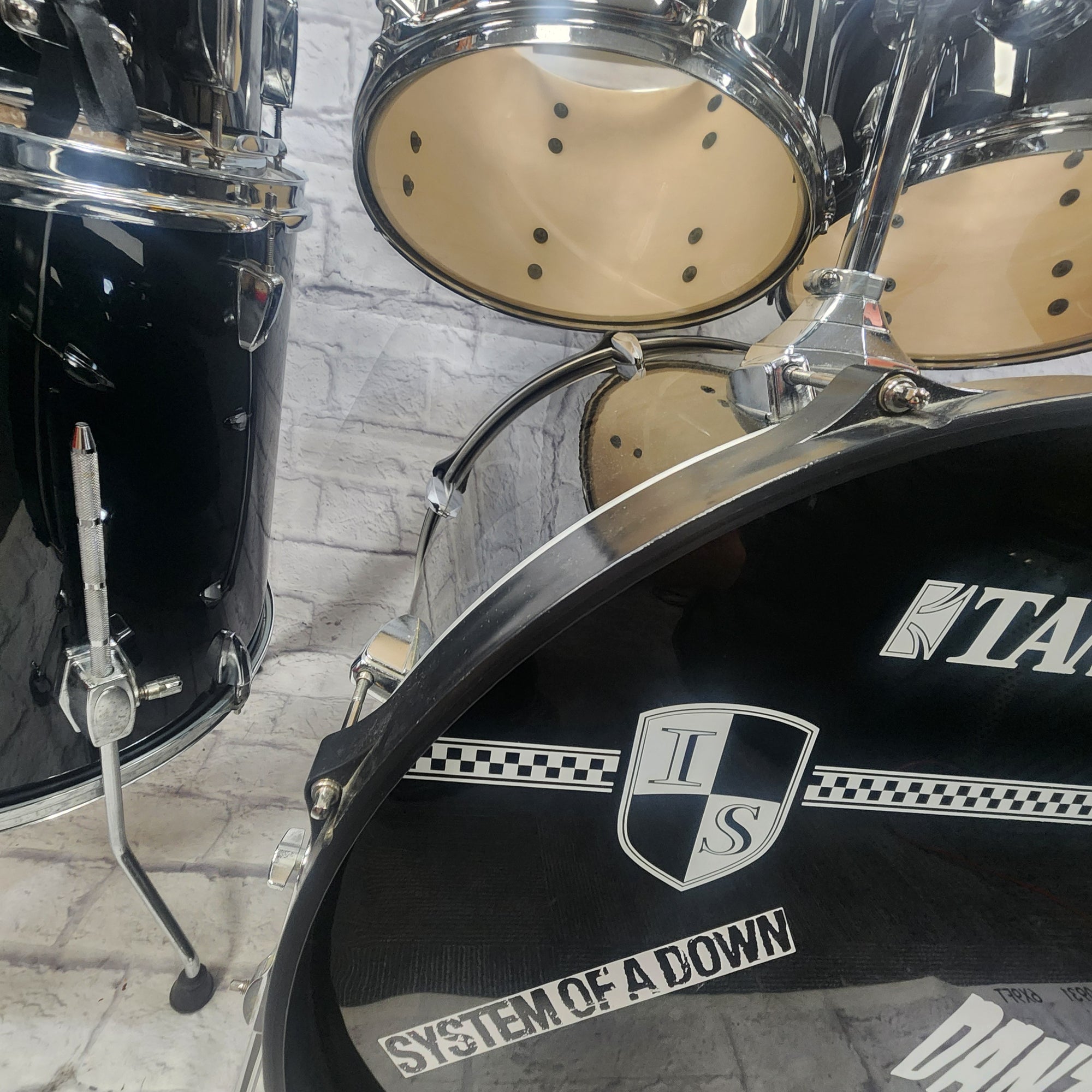 Tama Imperialstar 5pc Black Drum Kit Full Kit